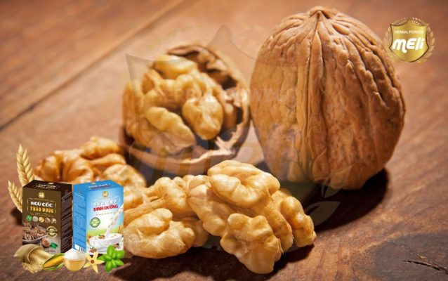 Các loại sữa hạt giảm cân có Sữa hạt óc chó là nguồn giàu protein và chất xơ